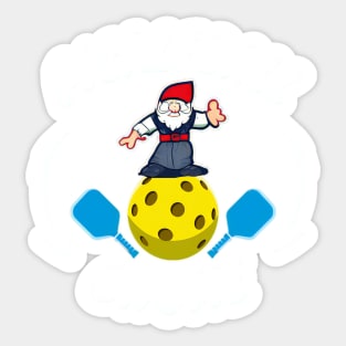 Pickleball Gnome Sticker